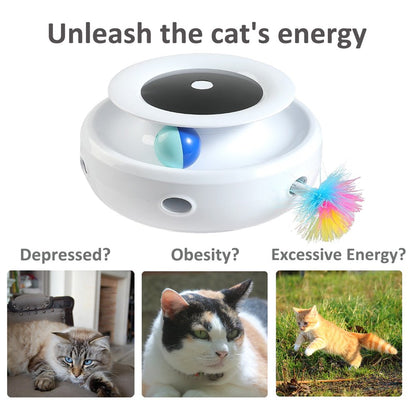 Whisker Whirl: The Ultimate Automated 2-in-1 Cat Toy